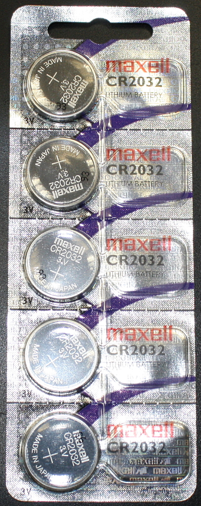 101617x5 5er Maxell CR2032 CR-2032 Lithium Batterie