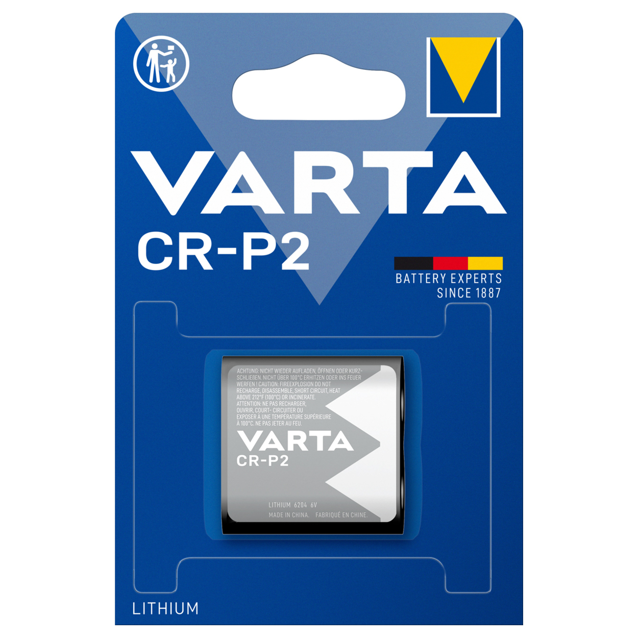 Varta Fotobatterie CR-P2 CRP2P Professional Lithium Varta 6204
