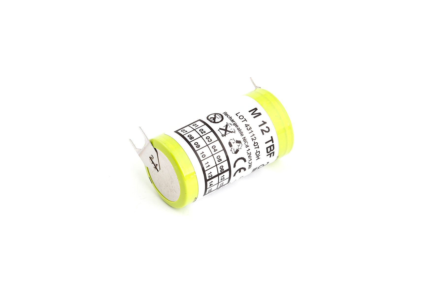 M12TBF Akku für Fresenius Injektomat C/CP (VPE 5) Hochtemperatur (MIT +1/-2 Pin)
