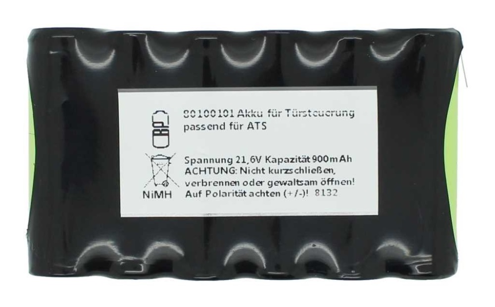 Ersatzakku für ATS Automatik-Tür-Systeme A-8002800 Türsteuerung ATS Türen Türöffnung mit 21,6 Volt