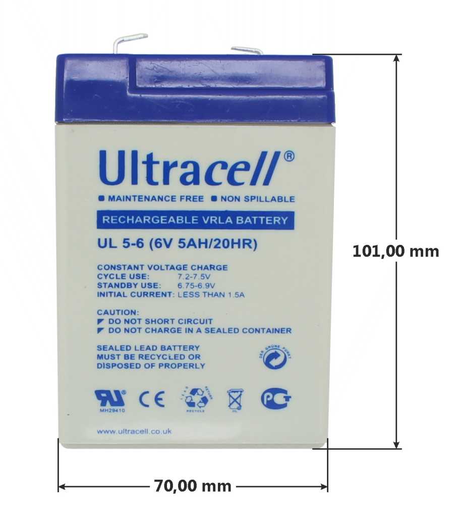 Ultracell UL5-6 6V 5Ah baugl. Dörr Bolyguard Motion Detection SnapShot Monitor Wildkamera