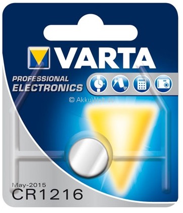 Varta Batterie CR1216 Lithium