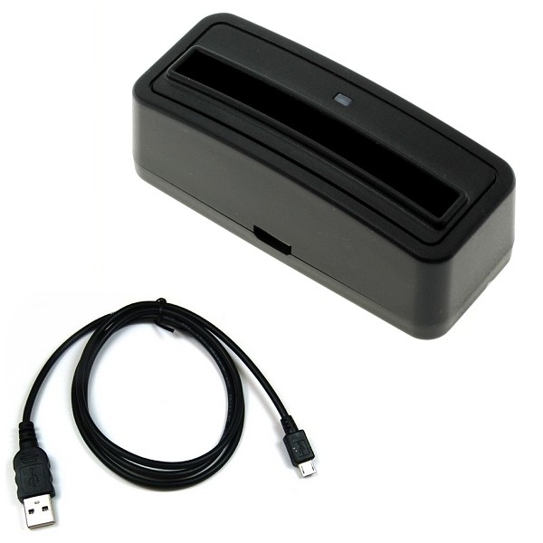 Akkuladestation USB für GoPro AHDBT-401 Hero4 Black Silver