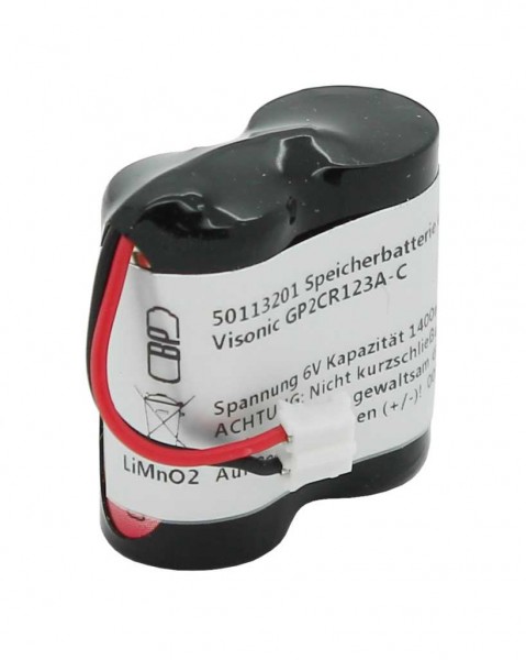 Ersatz Speicherbatterie für Visonic GP2CR123A-C 103-302891 103-302915 EVE2CR17450-C