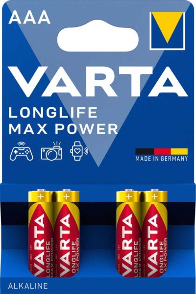 Varta 4703 Maxi-Tech Micro AAA für Brio Batterielok Schwarze Dam