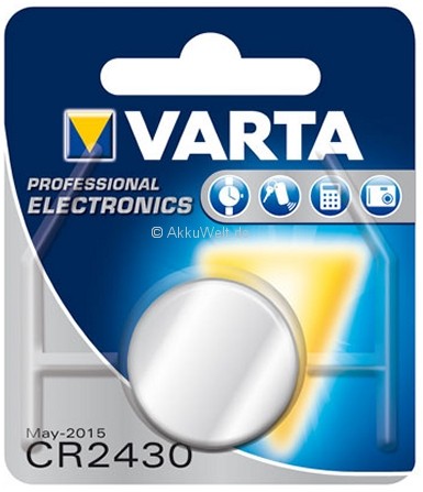Varta Batterie CR2430 Lithium für Küchenwaage Soehnle Siena Personenwaage Soehnle Pharo 200