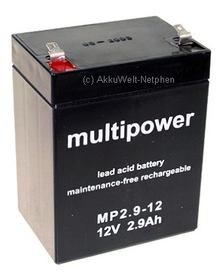 Multipower MP2.9-12 für Monacor TXA-110 TXA-150 TXA-800er-Serie