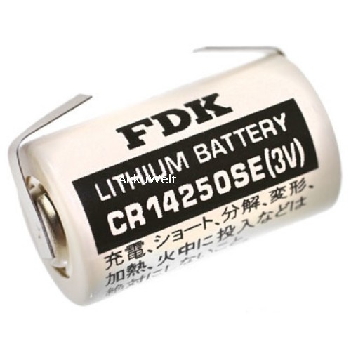 FDK Lithium Batterie CR14250SE-LFU 1/2 AA (Mignon) U-Lötfahn