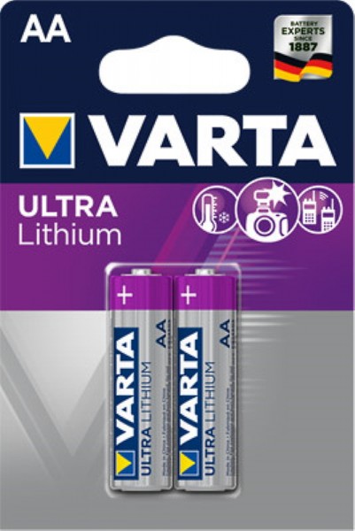 Varta Ultra Lithium V6106 Mignon Batterie 2er Blister AA/L91 1,5V