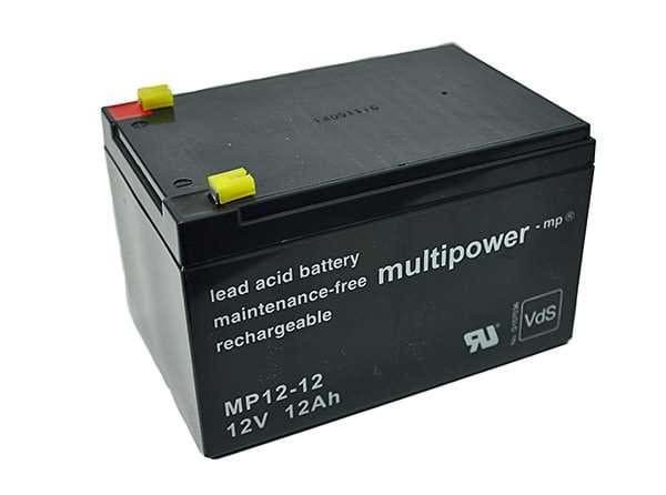 Multipower MP12-12 PB Anschluss 4,8m 12V 12 Ah Power-Sonic PS-12120 SeaLake FM12100 FM12120