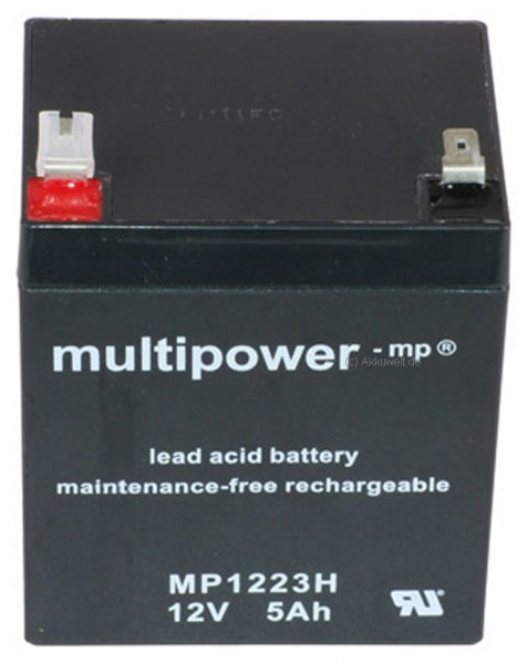 Multipower Blei Gel Akku MP1223H hochstromfähig 02-5010 PB 12V 5Ah