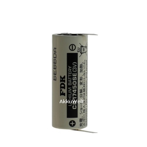 FDK Lithium Batterie CR17450SE A U-Lötfahne