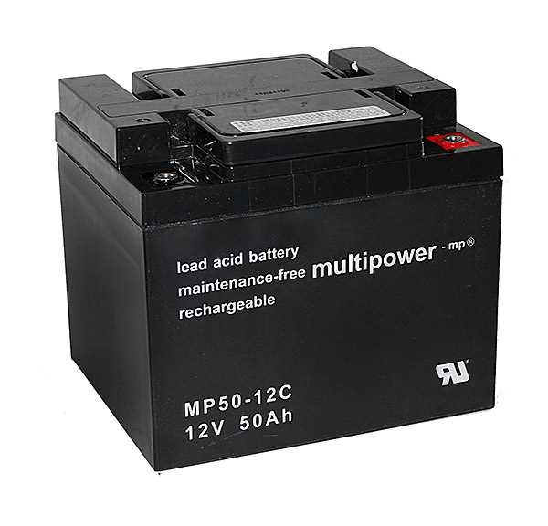 Multipower MP50-12C Anschluss M6 12.0V 50Ah