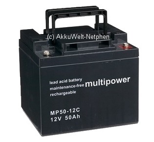 Multipower MP50-12C für E-Rollstuhl Bora SB44-48 12.0V 5