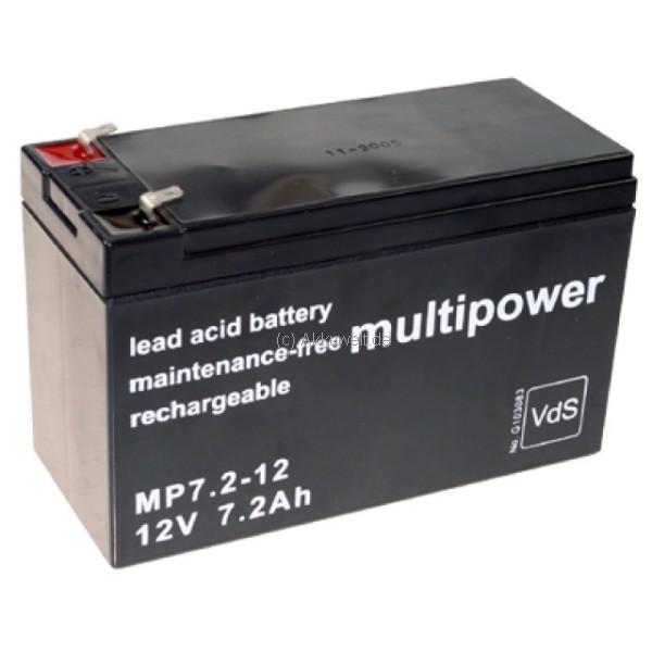 Multipower MP7.2-12 PB Bleigel Akku für ITEC Compact-Box Monacor TXA-15 USB TXA-500 TXA-620 TXA-900C