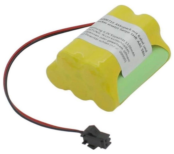 Akkupack für Sanyo 5HR-AAC SBH mit Kabel und Stecker Sanyo Medizin-Kühltruhe Typ MDF-137