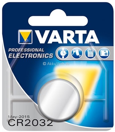 Varta Batterie CR2032 für Sigma Pulsmesser Tachos Brustgurte Micro Diodenlicht